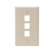 3-PORT WALLPLATE UNLOADED 1-GANG - 41080-3IP 3-PORT WALLPLATE UNLOADED 1-GANG - 41080-3IP
